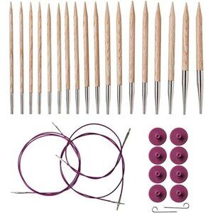 Knit Picks Options Wood Interchangeable Knitting Needle Set - US 4-11